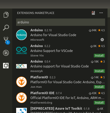 VSCode Extensions Screenshot